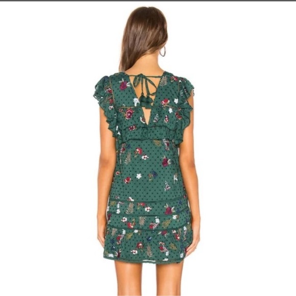 Tularosa Lindsay Dress Floral Ruffle size Small - Picture 2 of 7